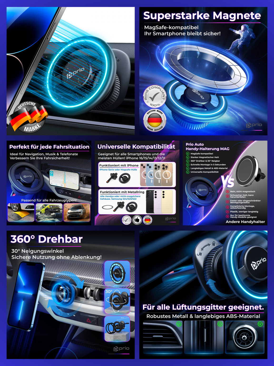 Prio Auto Handy Halterung MAG