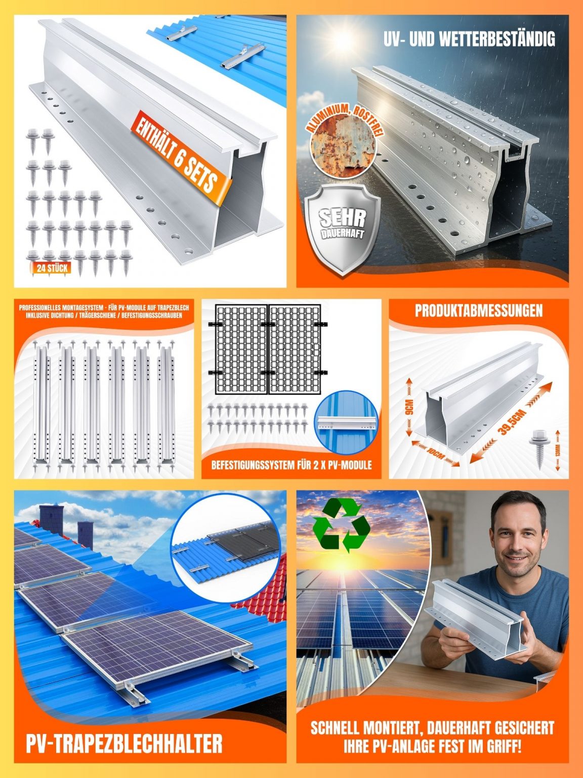 PV Trapezblechhalter