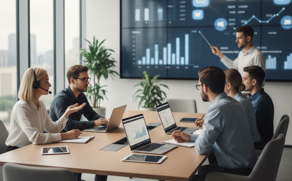 Visual zu digitalem Marketing, Social Media und Kundensupport