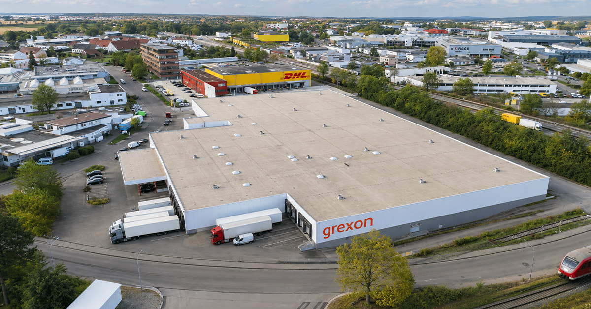 Aerial view of the Grexon Logistics Center